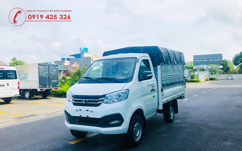 Giá xe tải Thaco TF230 thùng mui bạt tại Hải Phòng
