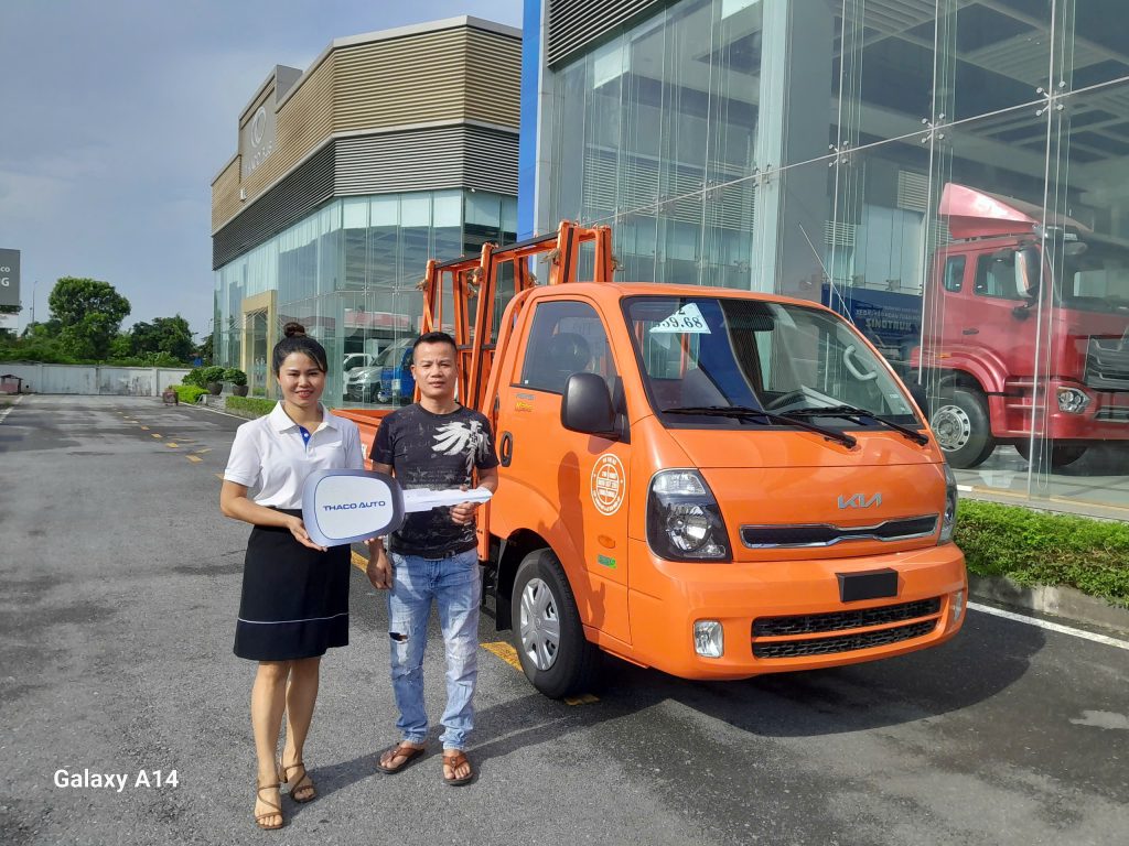 Thaco Kia K200 giá chở kính tại Hải Phòng