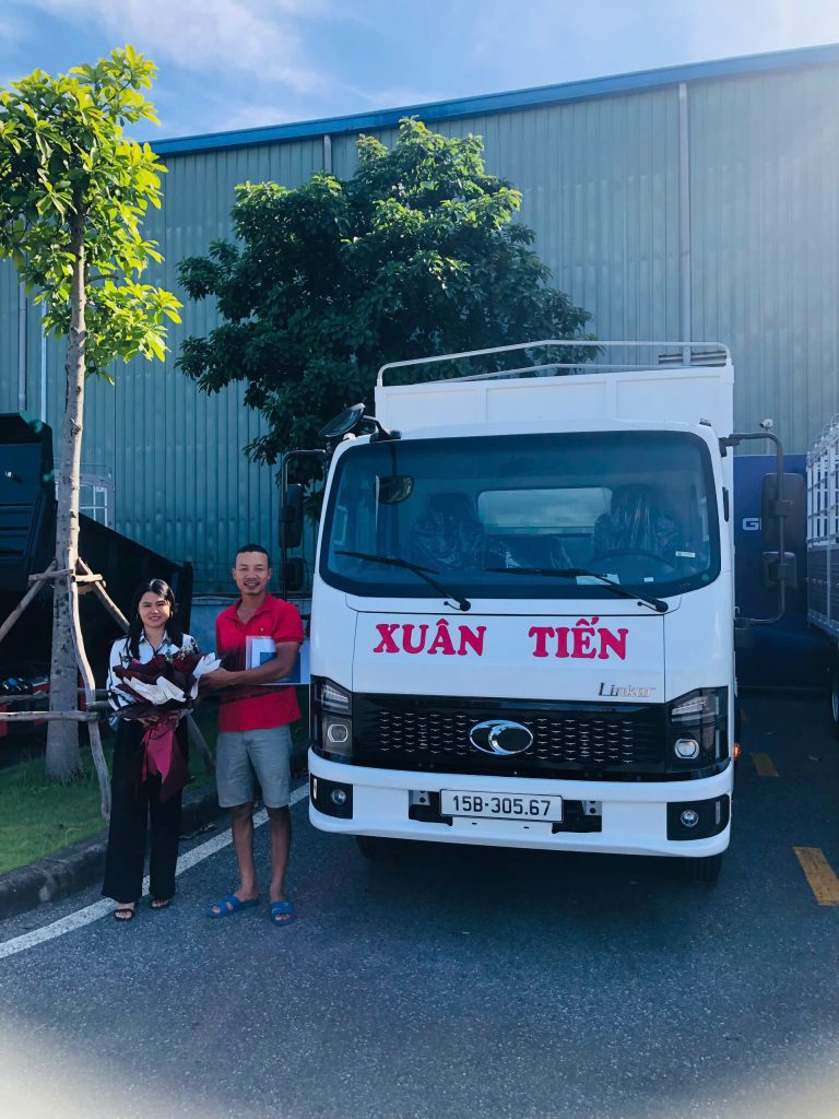 Thaco Linker T2-7.5 thùng mui bạt tại Hải Phòng