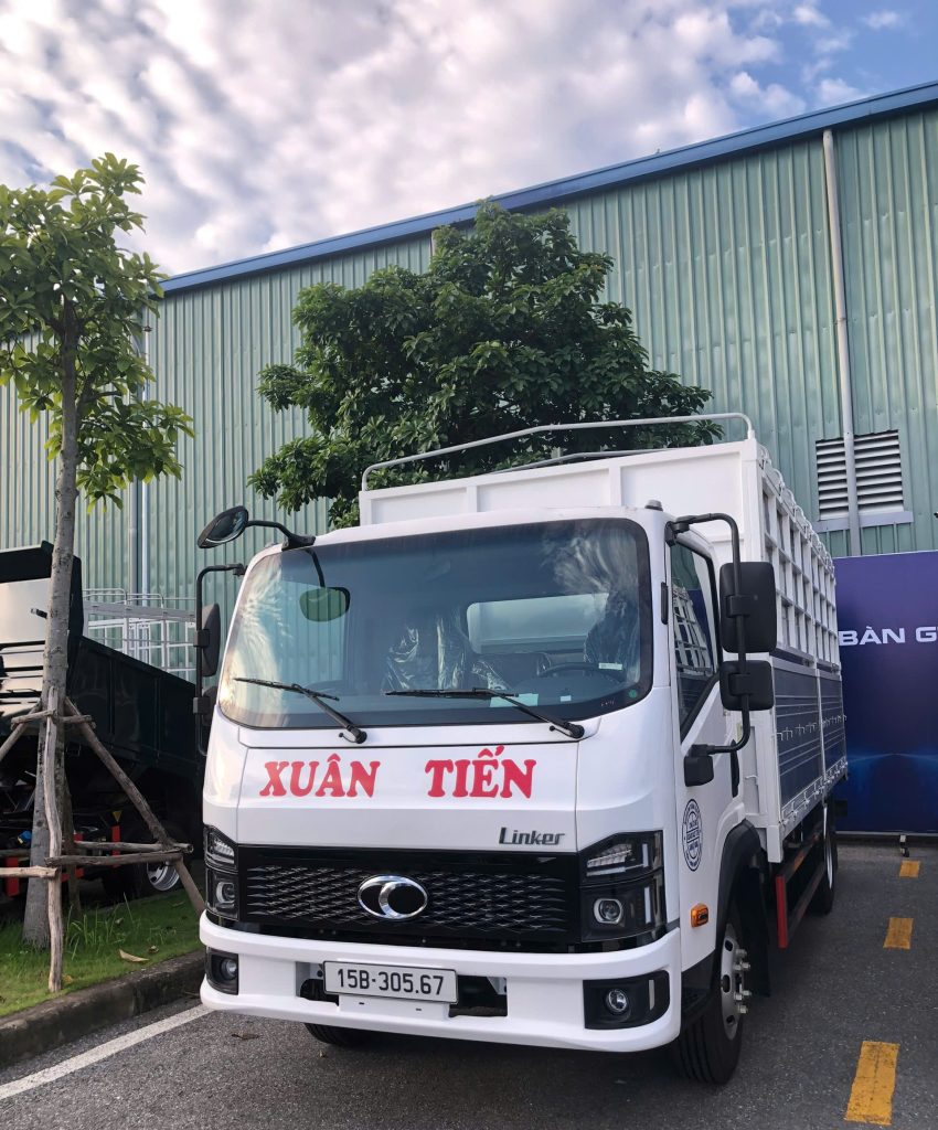 Giá lăn bánh Thaco Linker T2-7.5 thùng mui bạt tại Hải Phòng