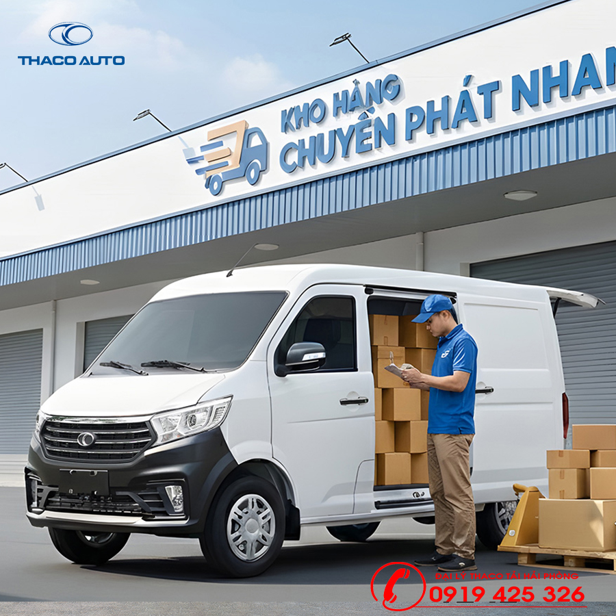 Xe tải van Thaco tại Hải Phòng